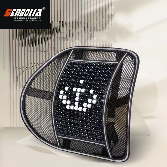 Potpora za struk od drvene perle za automobil